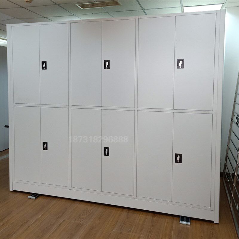 档案室手动密集架轨道档案柜文件柜可移动书架电动密集柜配件厂家