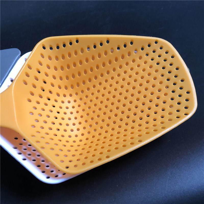 包邮 日式尼龙漏勺厨房塑料沥水勺捞面漏水勺子铲子炒菜漏铲铲漏