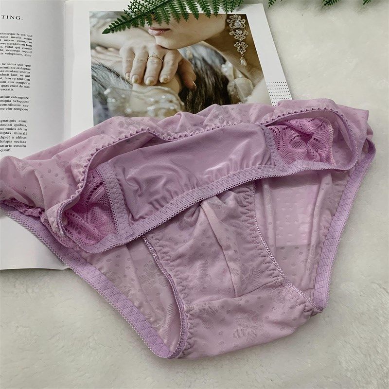 性感日单男式提花弹力面料简约蕾丝边女性化设计日常舒适三角内裤,女士内衣/男士内衣/家居服,男三角内裤,淘宝优惠券,粉丝福利购,淘宝优惠卷