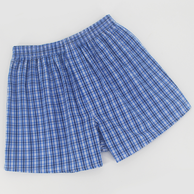 3条装阿罗裤男纯棉宽松版大码内裤四角衩头居家短睡裤夏季平角裤