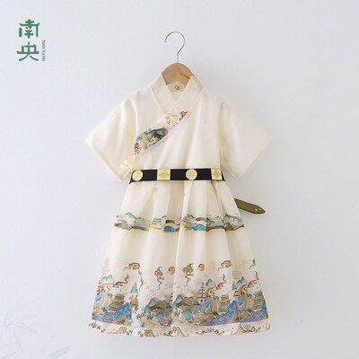 中国风童装汉服男童飞鱼服儿童唐装夏季小男孩明朝服装锦衣卫古装