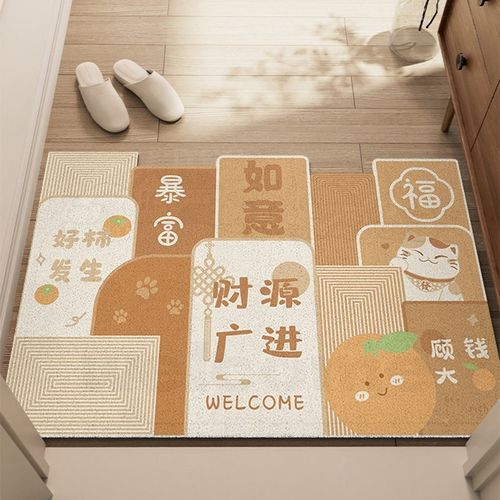 入户门蹭土蹭沙地垫进门家用门垫可裁剪丝圈pvc脚垫防滑耐脏垫子