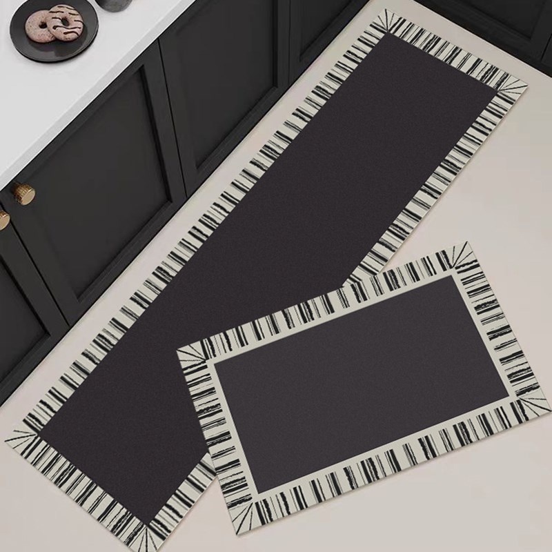 厨房防滑防油地垫子吸水吸油耐脏家用地毯可机洗防滑耐磨进门脚垫