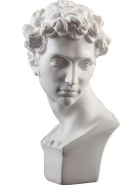 欧式石膏雕像小摆件北欧素描创意艺术品办公室桌面客厅家居装饰品