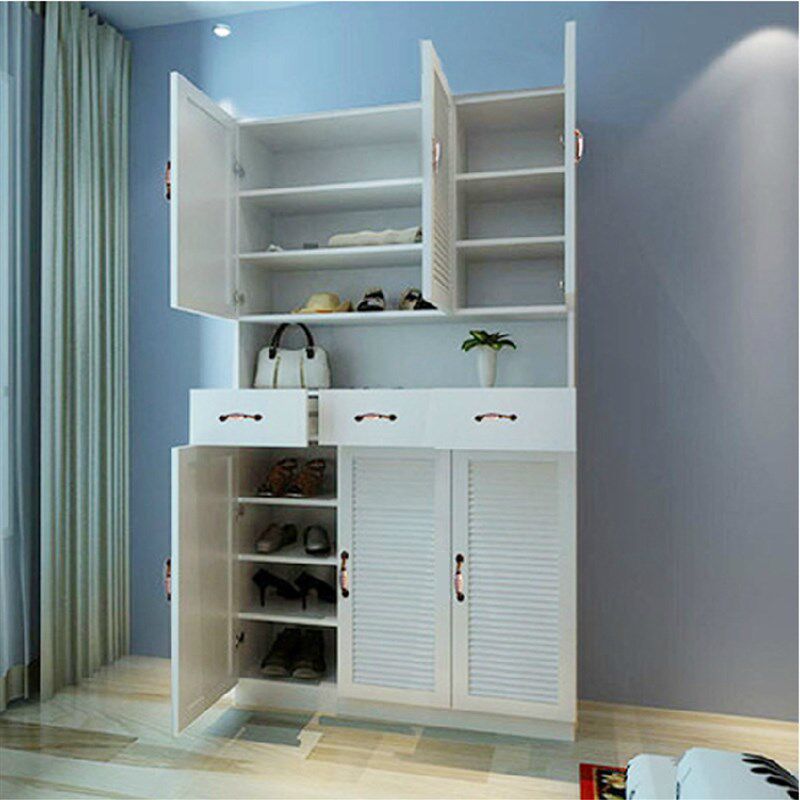 怡非家具优雅百叶门简约时尚鞋柜玄关柜门厅展示柜储物柜组合家具