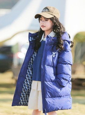 儿童羽绒服中长款加厚2024冬季新款男童羽绒服女童装外套23817