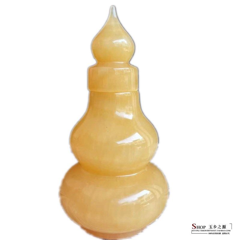 天然米黄玉空心葫芦摆件酒柜装饰品办公桌书房客厅纯手工工艺品,家居饰品,装饰摆件,淘宝优惠券,粉丝福利购,淘宝优惠卷