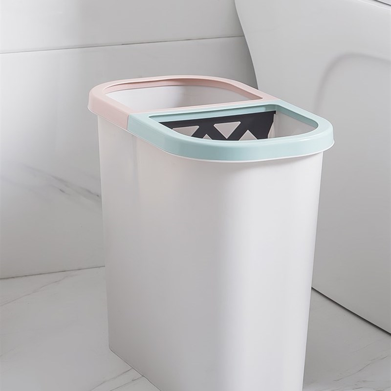 创意图案分类垃圾桶家用两格垃圾分类垃圾桶厨房纸篓无盖客厅大号