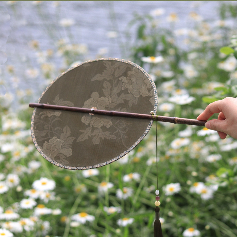 传统古风腰扇中国风舞蹈扇长柄流苏古典汉服扇可卷可折叠古装扇子,居家日用,扇子,淘宝优惠券,粉丝福利购,淘宝优惠卷