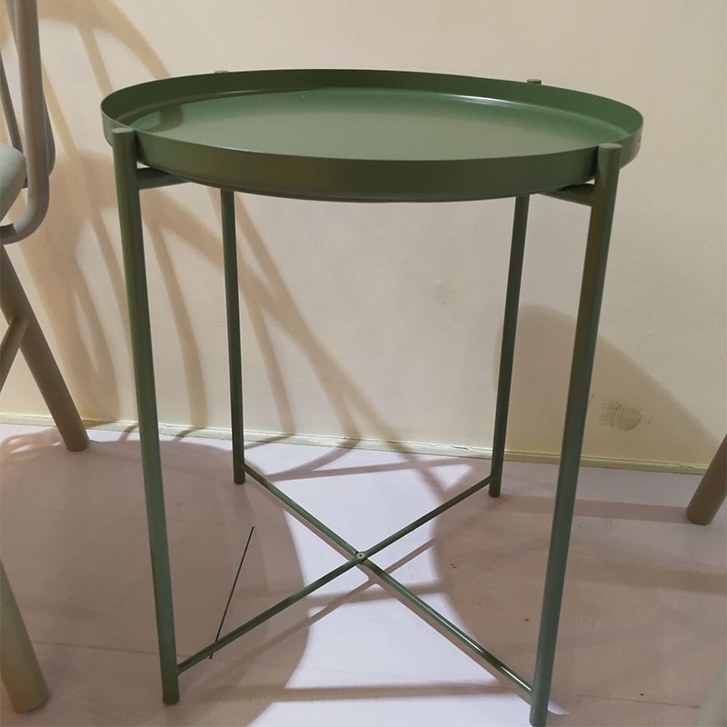 北欧风创意铁艺边几小茶几轻奢小户型阳台卧室客厅角几网红小圆桌