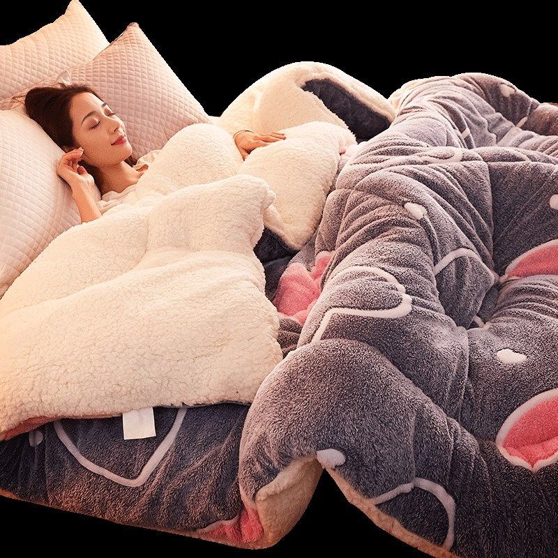 羊羔绒毛毯被子冬季加厚保暖珊瑚绒毯子床单人宿舍学生法兰绒盖毯,床上用品,休闲毯/毛毯/绒毯,淘宝优惠券,粉丝福利购,淘宝优惠卷