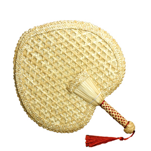 手工麦秆扇编织扇子老式大蒲扇夏季驱蚊芭蕉麦秸草编儿童扇中国风