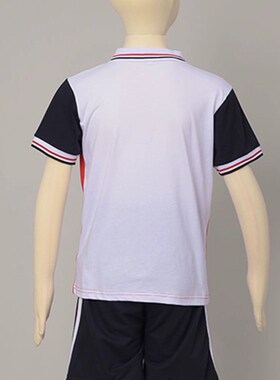 南海区里水中心小学校服短袖短裤纯棉红白条校裤夏季薄款长裤亲肤