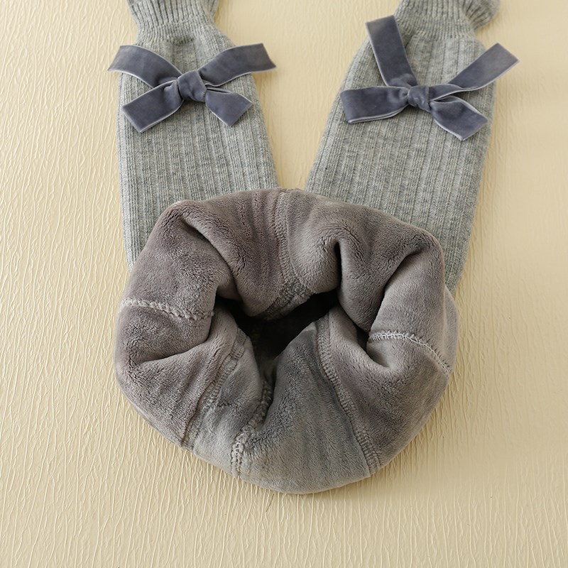 婴幼儿连裤袜秋冬款女宝宝大PP加绒加厚女童打底裤冬季儿童连体袜