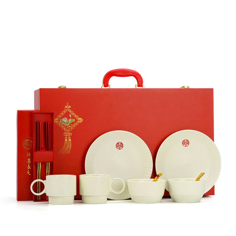 仲夏知己新婚礼物送新人闺蜜餐具碗筷套装结婚礼品送新娘订婚实用