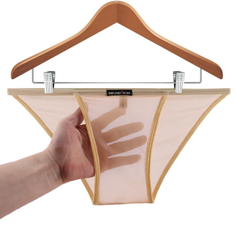 男士一片式内裤男透明三角裤无缝低腰超薄性感露网纱裤头男女通用,女士内衣/男士内衣/家居服,男三角内裤,淘宝优惠券,粉丝福利购,淘宝优惠卷