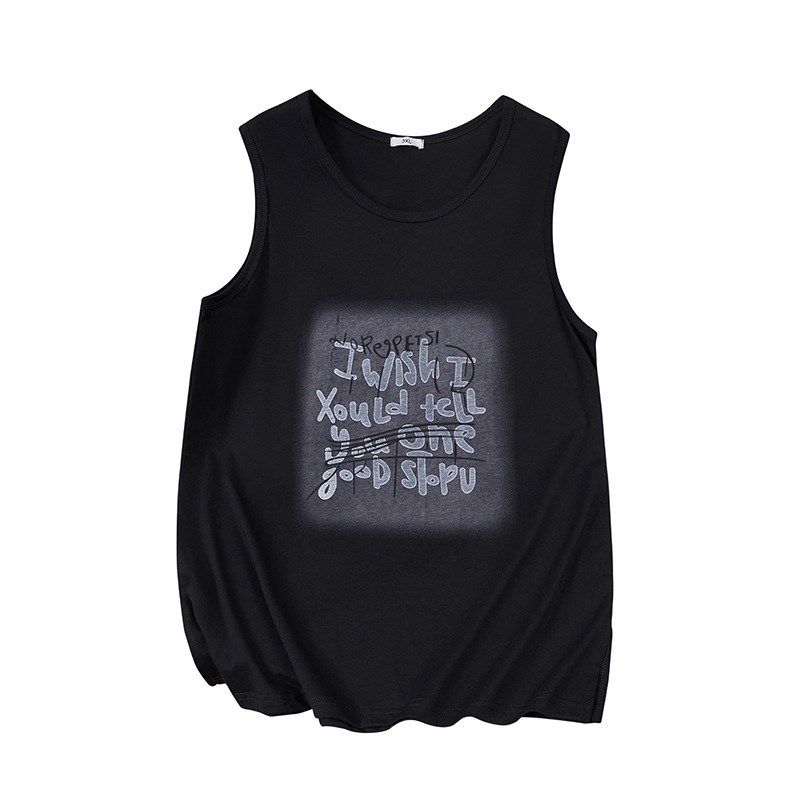 大码吊带背心女夏季薄款内搭200斤胖mm外穿遮肚子打底无袖T恤上衣