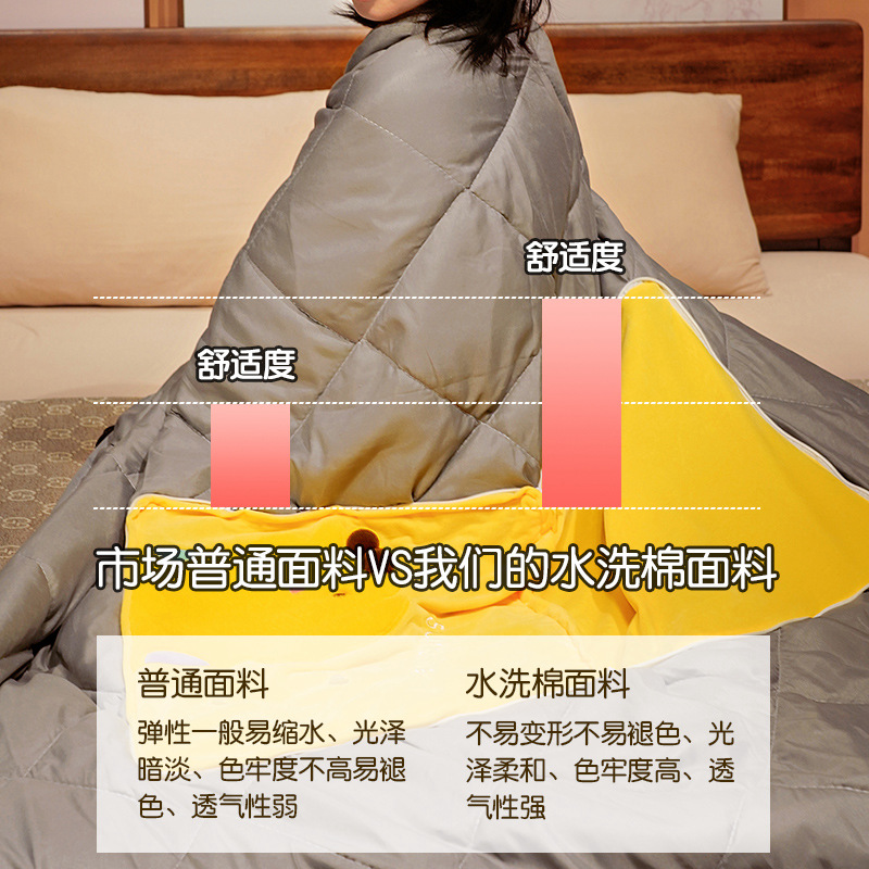 汽车抱枕被子两用办公室折叠午睡枕头毯子车载二合一空调被可爱夏