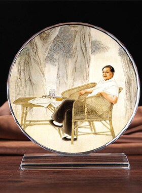伟人邓小平水晶模型摆件摆设工艺品礼物纪念品礼品头像装饰收藏品
