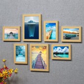 照片墙客厅餐厅墙面装 饰走廊过道卧室相框免打孔挂墙相片墙709