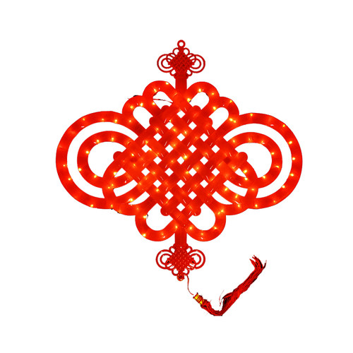LED发光中国结彩灯红灯笼新年过年春节装饰挂件场景布置户外防水