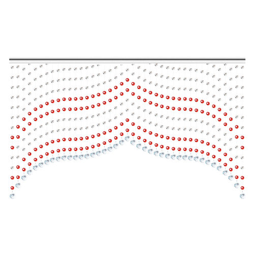 依古拉水晶珠帘门帘客厅隔断屏风珠链卧室卫生间玄关珠子装饰弧形