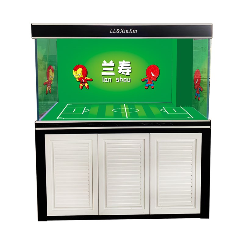 定制金鱼鱼缸背景纸兰寿泰狮鹅头红造景壁画3d效果立体60cmx40cm