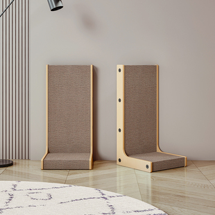 L猫抓板耐磨不掉屑耐抓防猫抓沙发保护立式瓦楞纸猫咪磨爪蹭痒器