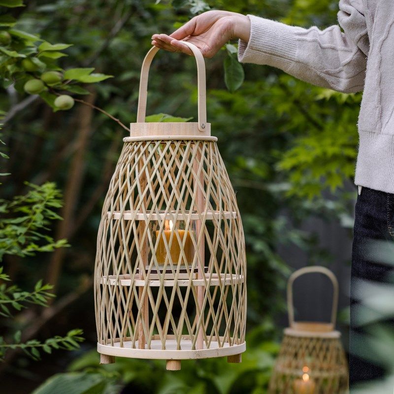 手工竹编灯笼创意复古风灯烛台手提拍摄茶室民宿造景中式装饰摆件,节庆用品/礼品,灯笼,淘宝优惠券,粉丝福利购,淘宝优惠卷