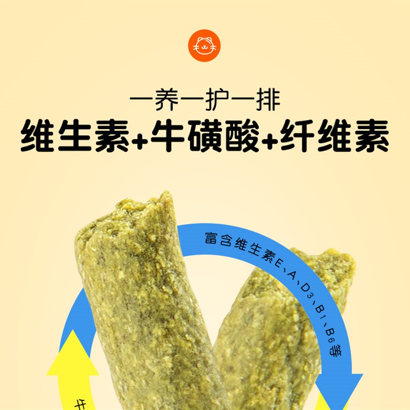 猫草粒猫咪零食猫草片颗粒冻干懒人即食饼干洁齿化毛球猫薄荷用品