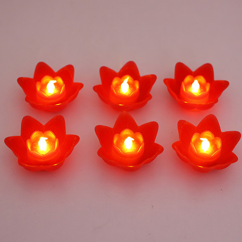 LED荷花灯莲花灯电子蜡烛河灯睡灯节日灯新年春节元宵节