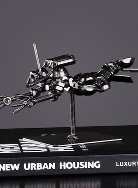 创意铁艺潜水蛙人办公室桌面摆件书房个性工艺品装饰书架摆设礼物