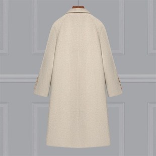 呢子大衣女毛呢外套秋冬高级感小个子新款加绒加厚中长款保暖外套