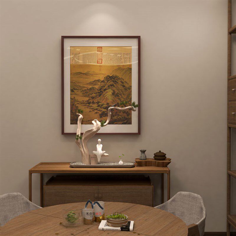 米亦堂x龙宿郊民图 董源新中式山水字画茶书房领导办公室玄关挂画