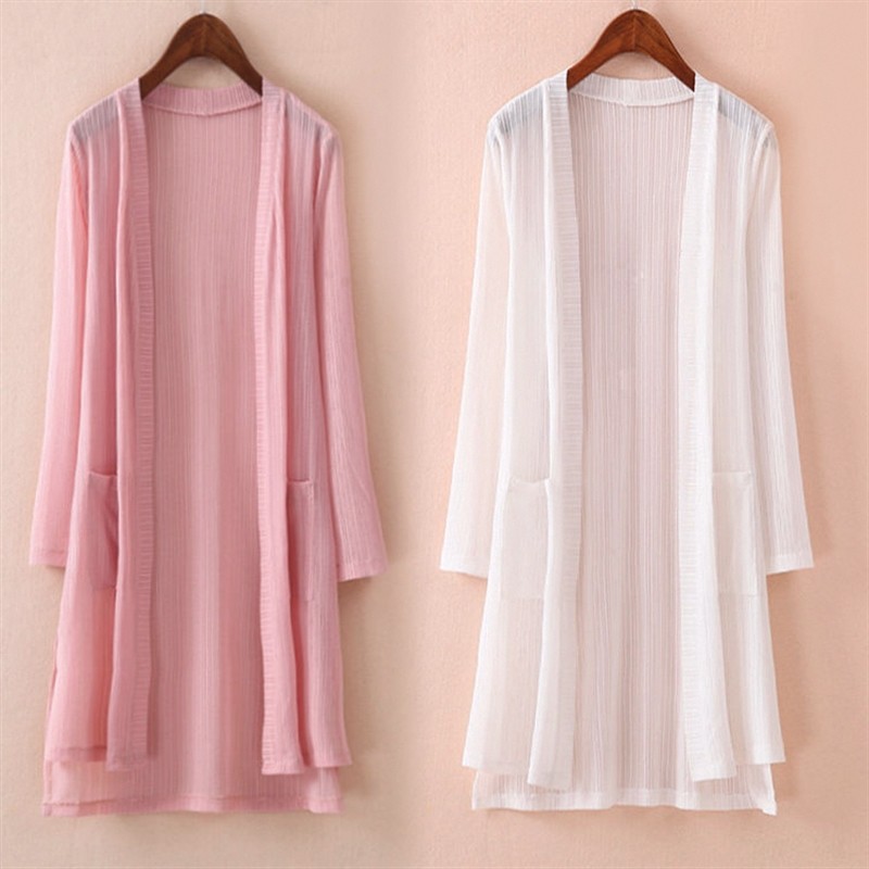 夏季外套女薄款披肩中长款薄款开衫2023新款时尚防晒衣女外穿百搭,女装/女士精品,短外套,淘宝优惠券,粉丝福利购,淘宝优惠卷