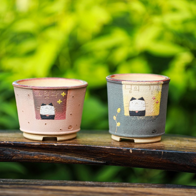 汇峰多肉 美小盆MISO盆 陶瓷花盆韩国手工花器花瓶