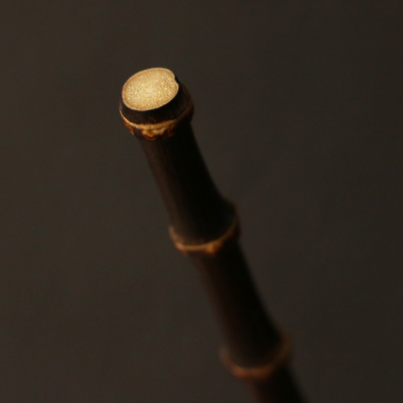 天然紫竹鞭老料纯手工精工竹制竹制挖耳勺掏耳勺把件把玩竹器