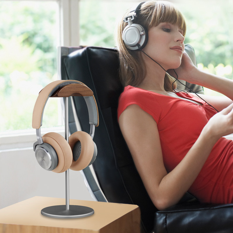 耳机支架头戴式电脑实木质挂架电竞创意耳机架子放置收纳耳麦托架