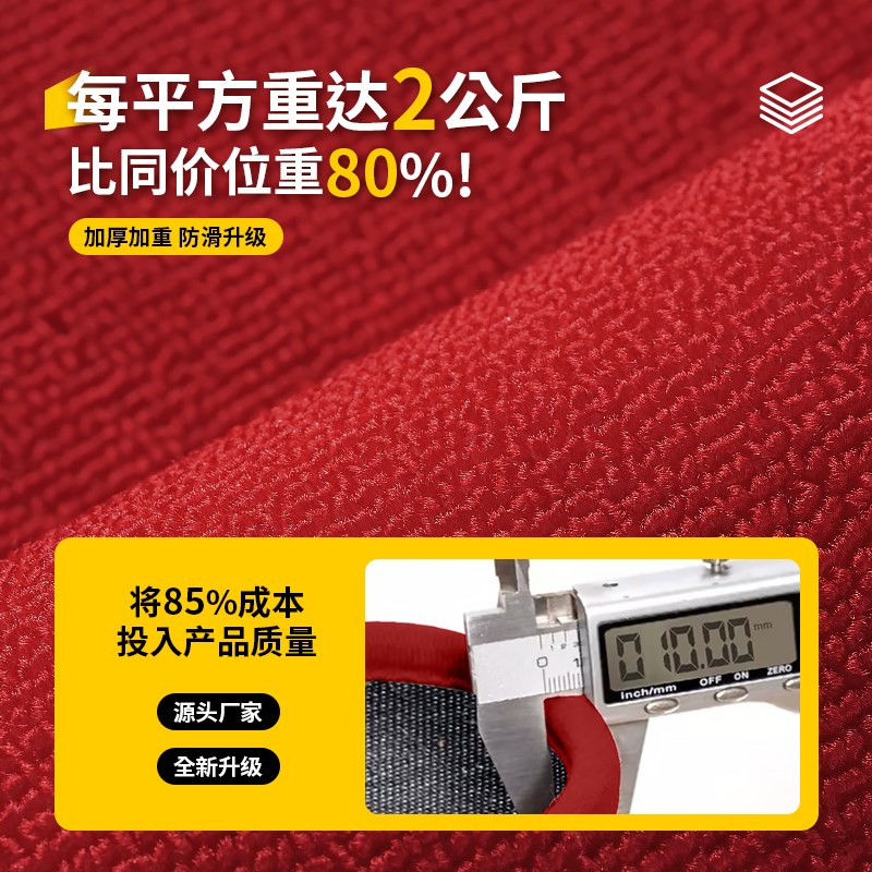新年红色喜庆入户门地垫门口室内进门地毯玄关脚垫防滑可定制尺寸