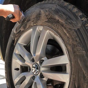 轮胎清洁剂猴子骑士K29刷胎神器橡胶轮胎蜡腐蚀去黄清洗剂去污剂