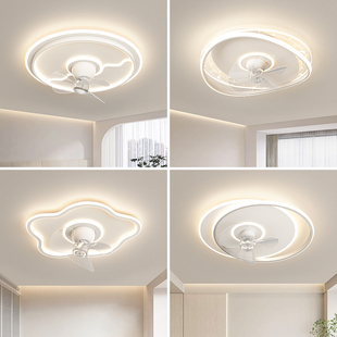 卧室风扇灯2024新款 主卧客厅主灯书房餐厅吸顶灯中山护眼房间灯具
