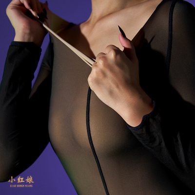 水光连体袜加绒保暖内衣性感连身袜紧身衣拉链塑身弹力全身连体衣