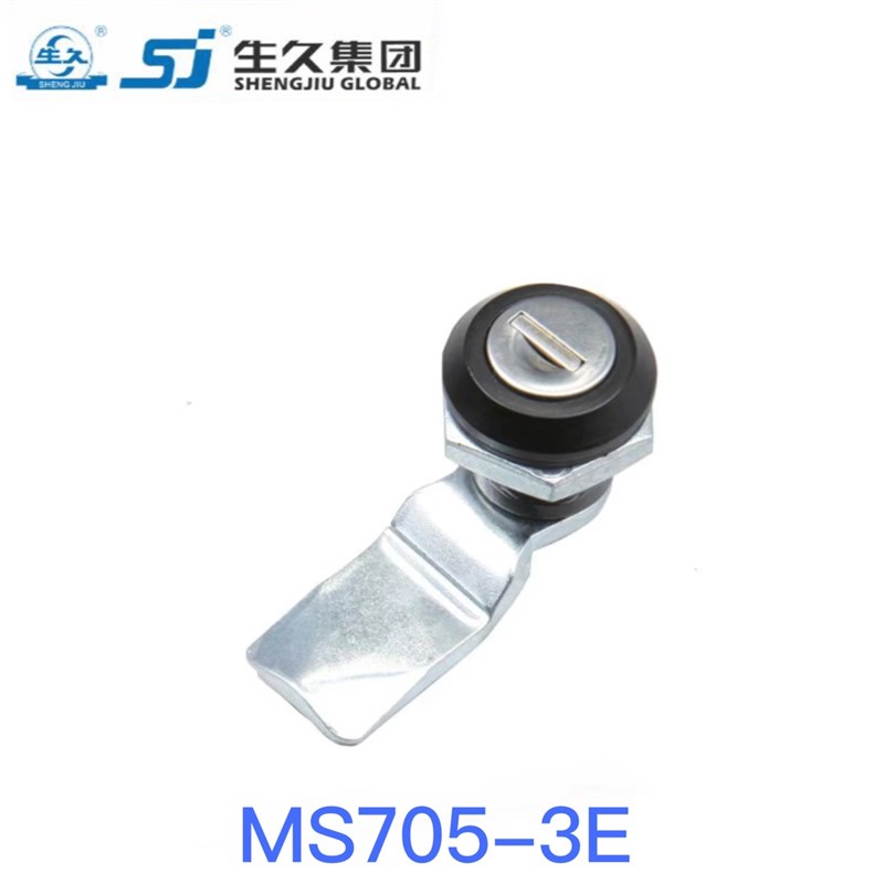 生久柜锁 门锁MS705-3D-3E锌合金圆柱锁 工业设备不锈钢配电箱锁