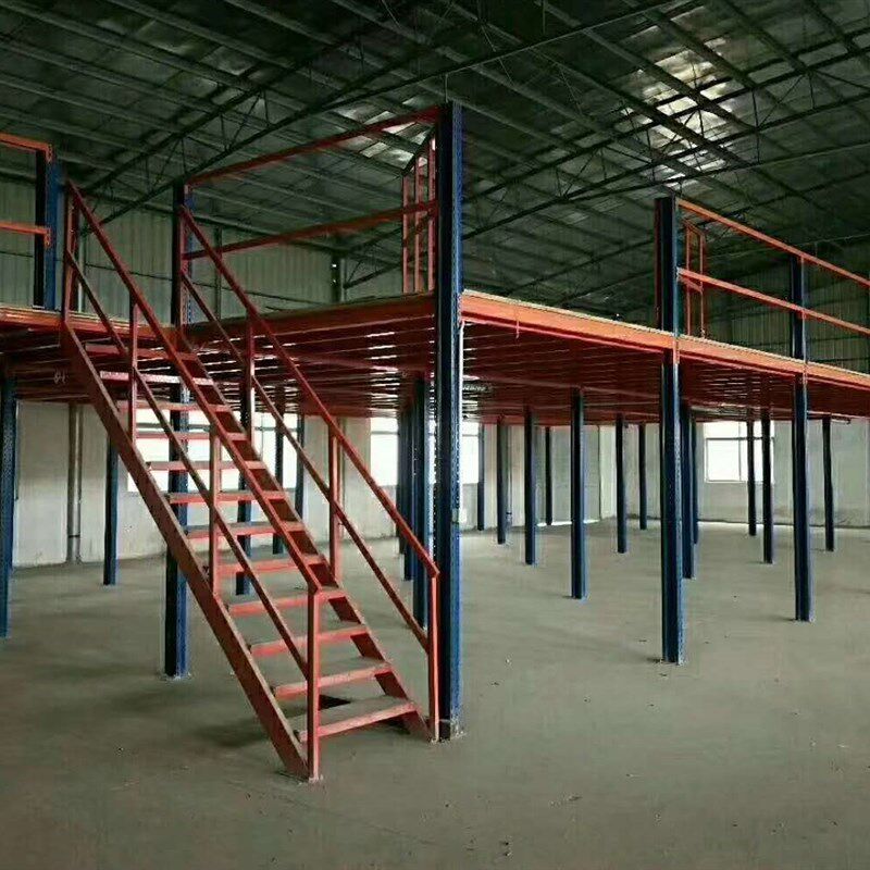 阁楼平台工厂仓库专用钢结构免焊接组装式二层平方承重100-1000斤