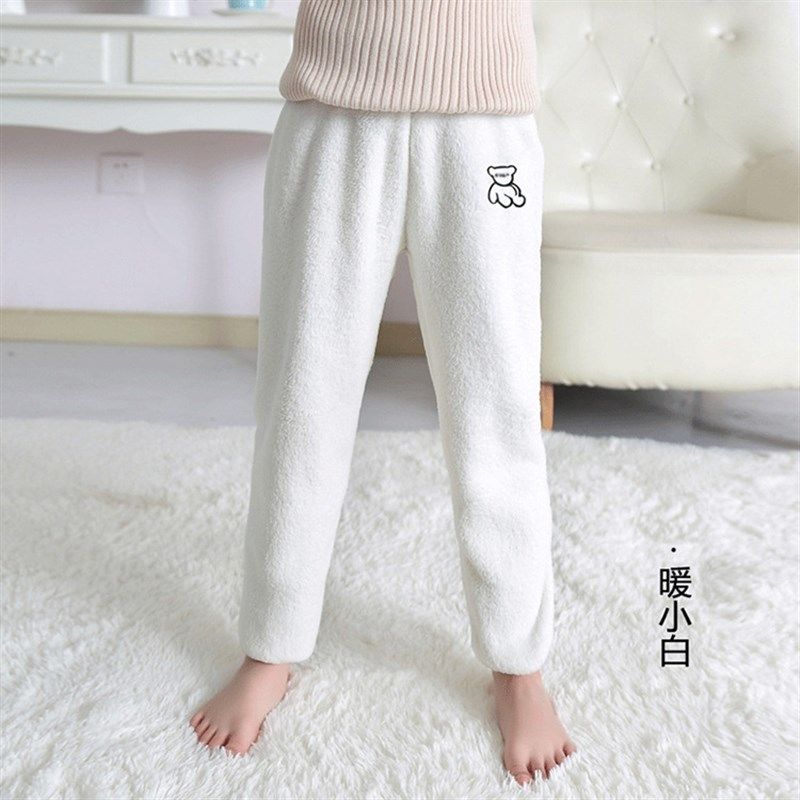 冬季海岛绒儿童暖暖裤男童束脚宝宝加绒女童家居休闲裤珊瑚绒睡裤,童装/婴儿装/亲子装,家居裤/睡裤,淘宝优惠券,粉丝福利购,淘宝优惠卷