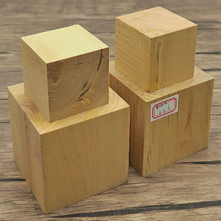 黄杨木原木diy雕刻材料手工艺手把件实木新手练习平安牌方块木头