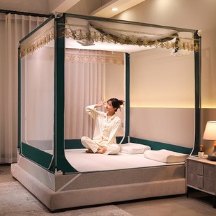 蚊帐家用2024新款 2米x2米2大床1.5x1.9m卧室防摔儿童150x190蚊帐