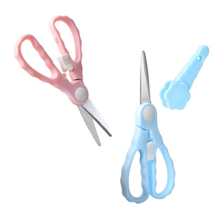 宝宝辅食剪刀不锈钢小婴儿便携食物品剪餐具菜肉儿童外带套装陶瓷