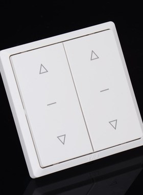 HC2772 TJ天基86型6A二位窗帘开关中间可手动关断白色面板