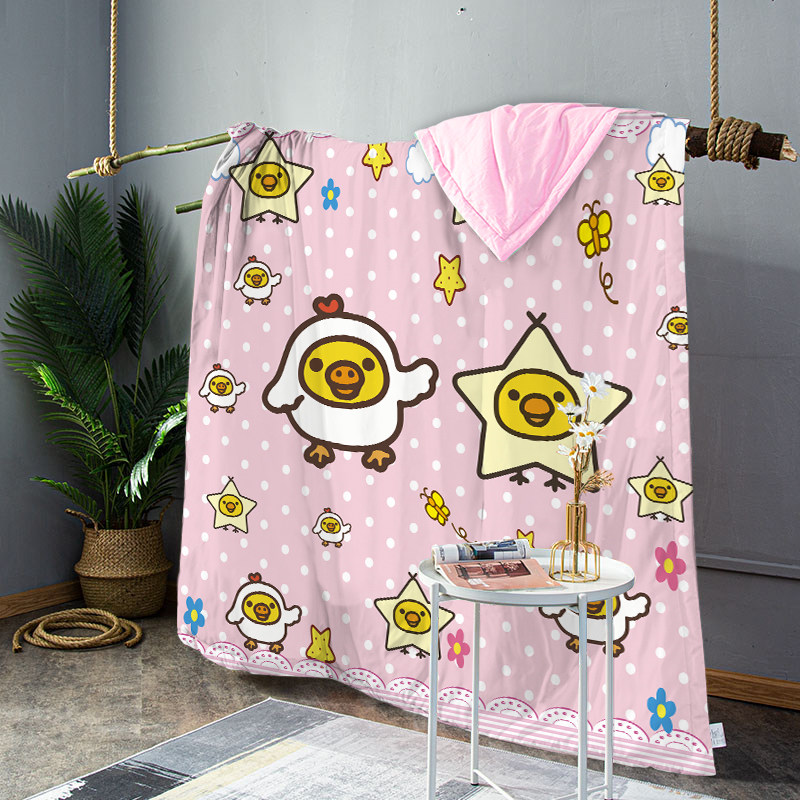 鼻孔鸡卡通纯棉可爱夏凉被可机洗空调被儿童夏季小被子单人凉被薄,床上用品,化纤被,淘宝优惠券,粉丝福利购,淘宝优惠卷